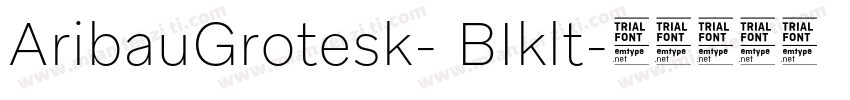 AribauGrotesk- BIklt字体转换